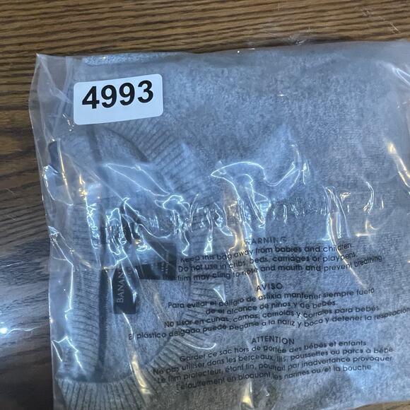 Banana Republic Sweater Mens Medium Gray Silk Linen Crew Neck Pullover Preppy - Picture 10 of 10